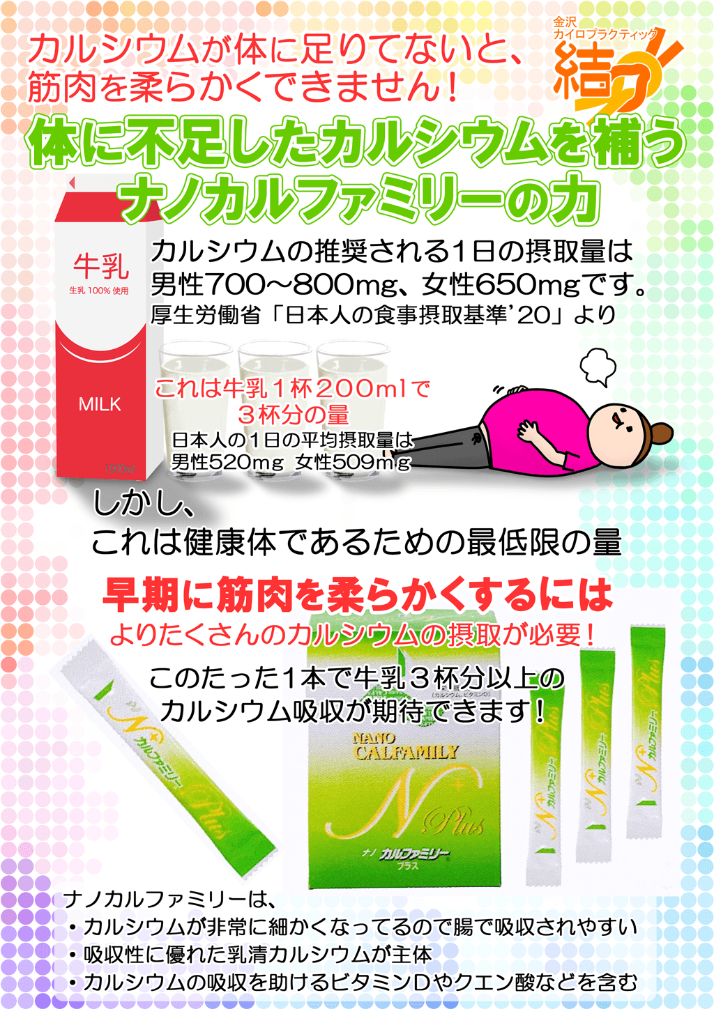 チラシ「ナノカルファミリーの力」